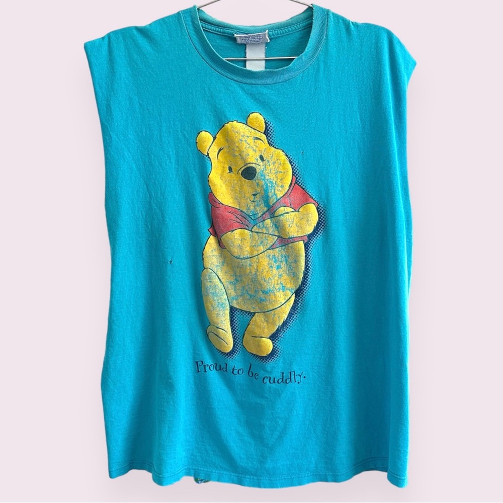 Vintage Winnie the Pooh distressed muscle tee